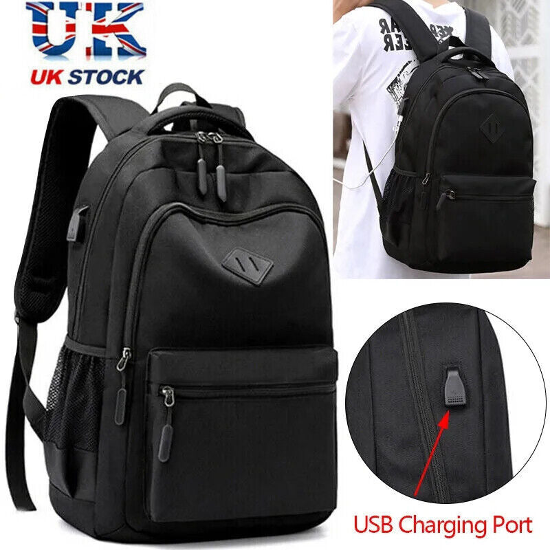 Unisex Waterproof Laptop Backpack – Large Travel School Rucksack