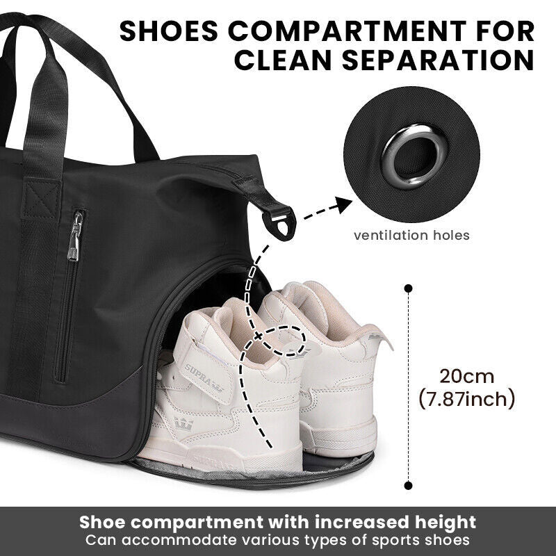 Unisex Waterproof Gym Duffle – Large Travel Holdall