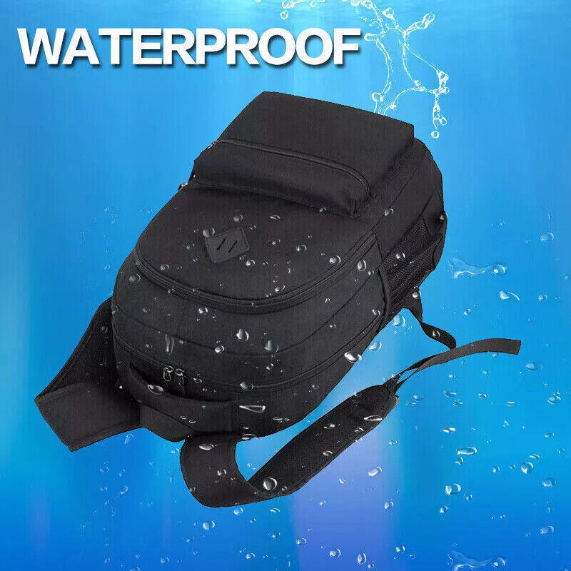 Unisex Waterproof Laptop Backpack – Large Travel School Rucksack