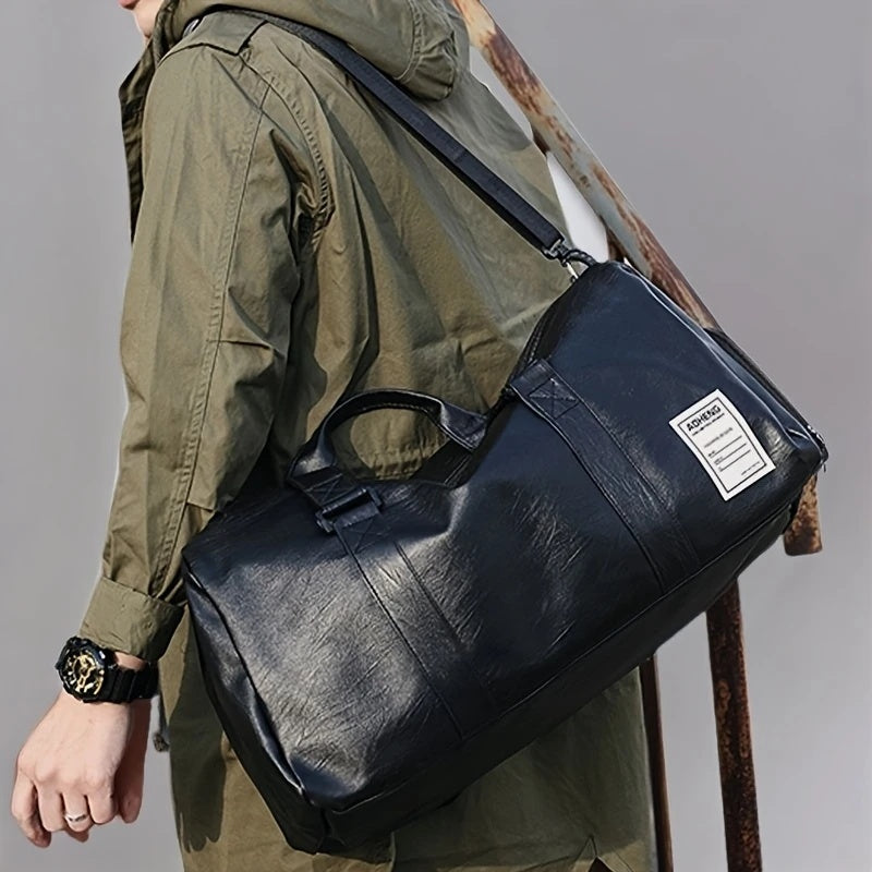 Faux Leather Sport & Travel Fitness Bag