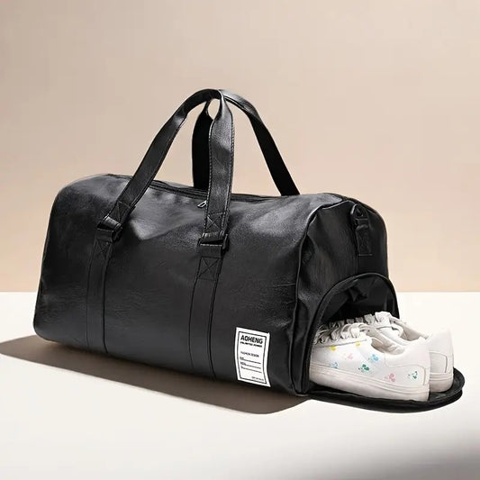 Faux Leather Sport & Travel Fitness Bag