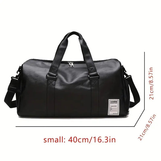 Faux Leather Sport & Travel Fitness Bag