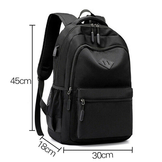 Unisex Waterproof Laptop Backpack – Large Travel School Rucksack