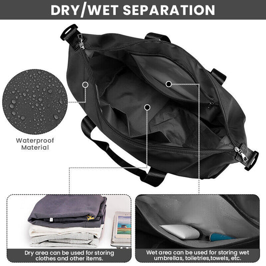 Unisex Waterproof Gym Duffle – Large Travel Holdall